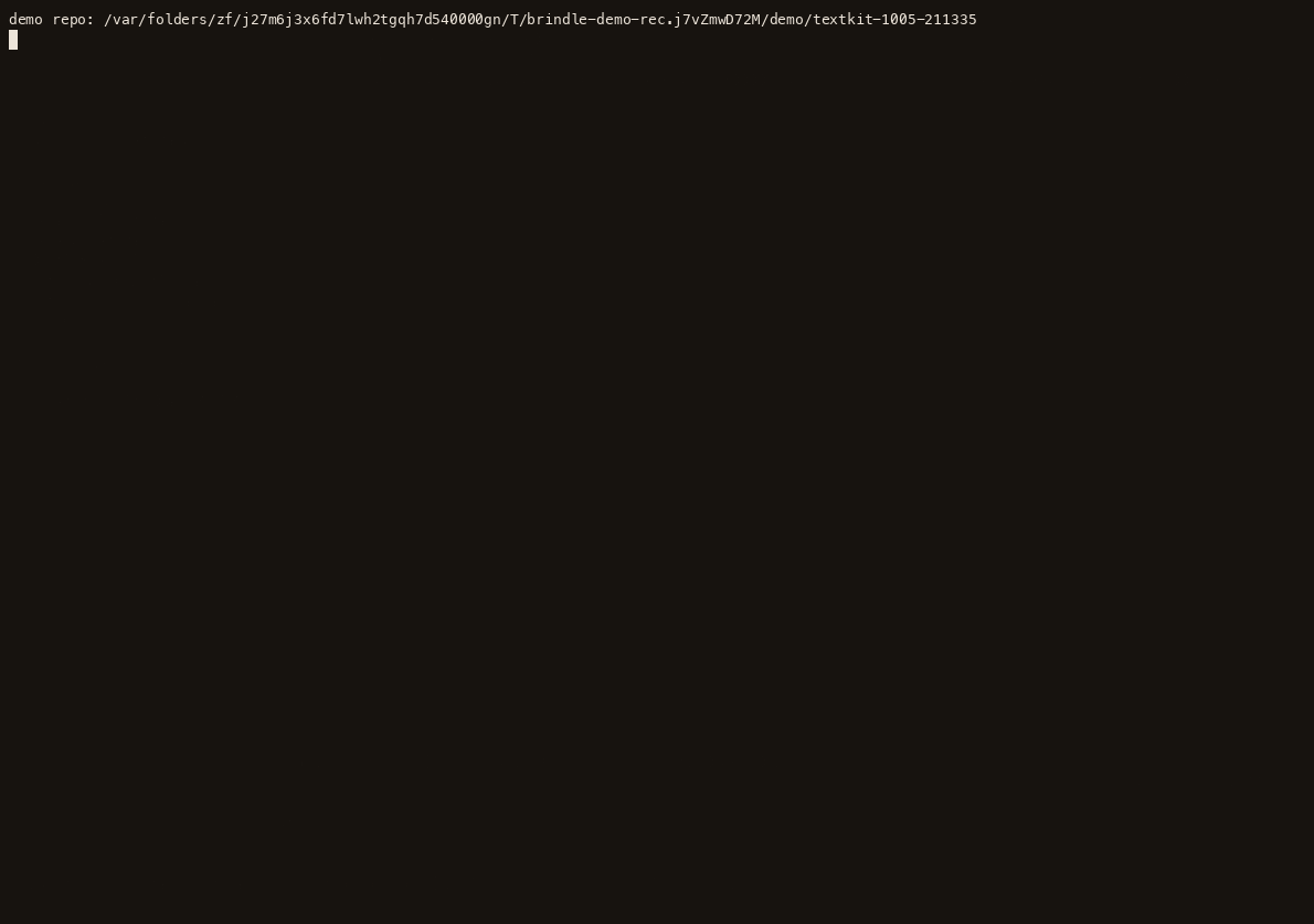 brindle demo: a supervisor splits a goal between two workers, each branch is reviewed and merged, and both milestones turn green once their checks pass